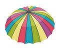 Opened Umbrella With Kaleidoscope Of Bright Colors Vector Illustration Royalty Free Stock Photo