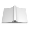 Opened White Book Template Royalty Free Stock Photo