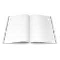 Opened White Book Template Royalty Free Stock Photo