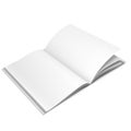 Opened White Book Template Royalty Free Stock Photo