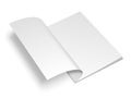 Opened White Book Template Royalty Free Stock Photo