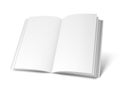 Opened White Book Template Royalty Free Stock Photo