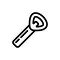 Opener icon vector. Isolated contour symbol illustration Royalty Free Stock Photo