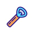 Opener icon vector. Isolated contour symbol illustration Royalty Free Stock Photo