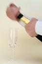 Opening a bottle of Champagne Royalty Free Stock Photo