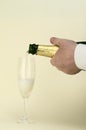 Opening a bottle of Champagne Royalty Free Stock Photo