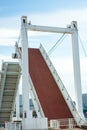 Opening bridge for ships
