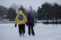 Opening day of the Rideau Canal Skateway in Ottawa Canada