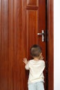 Opening the door Royalty Free Stock Photo