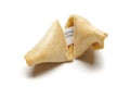 Opening fortune cookie process Royalty Free Stock Photo