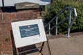 Opening Hours sign at entrance to Pedestrian and Cycle Tunnel under the River Tyne