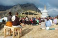 Opening of Kalachakra Stupa,Greece Royalty Free Stock Photo