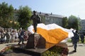 Opening of the monument, `Life for the truth` to all the journalists who died in the war.
