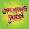 Opening Soon Royalty Free Stock Photo