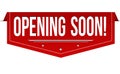 Opening soon banner design Royalty Free Stock Photo