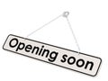 Opening soon banner Royalty Free Stock Photo