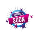 Opening soon banner template concept Royalty Free Stock Photo
