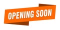 opening soon banner template. opening soon ribbon label. Royalty Free Stock Photo