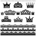 Crown set black stencil