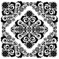 Openwork floral decorative lace pattern