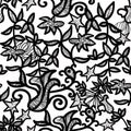 Openwork seamless pattern on a white background. vector illustration