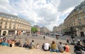 Opera Avenue cityscape Paris France Royalty Free Stock Photo