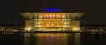Opera of  Copenhagen at night, Denmark Royalty Free Stock Photo