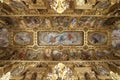 Opera Garnier golden ceiling in Paris France