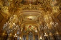Opera Garnier interior in Paris, France Royalty Free Stock Photo