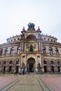 Opera House Dresden city Saxony Germany Royalty Free Stock Photo