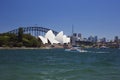 The Opera House and the Harbour Bridge from Mrs. Macquairie's Point