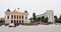 Opera House with Hilton Hotel at Old Town in Hanoi, Vietnam