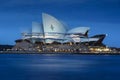 Opera house night illumination Sydney Australia