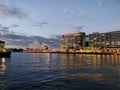 Opera house in sunset @ Circular Quay, Sydney Australia Royalty Free Stock Photo