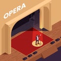 Opera Theatre Isometric Poster