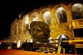 Opera in Verona night scene, ancient theatre