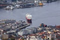 Bergen Port in the Center of Bergen Norway Royalty Free Stock Photo