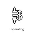 Operating profit/loss icon. Trendy modern flat linear vector Ope