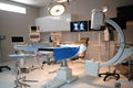 operating in a surgical room at hospital. Royalty Free Stock Photo