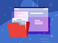 Operating system user interface. Documents folder Royalty Free Stock Photo