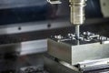 The operation of CNC milling machine .