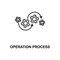 operation process line icon