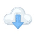cloud download Royalty Free Stock Photo