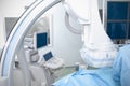 Operation X-ray room with ultrasound Royalty Free Stock Photo