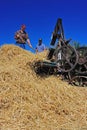 Operational 1918 Hay Bailer Royalty Free Stock Photo