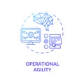 Operational agility blue gradient concept icon Royalty Free Stock Photo