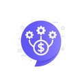 operational costs optimization icon for web