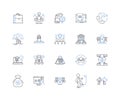 Operational effectiveness line icons collection. Efficiency, Productivity, Optimization, Streamlining, Performance