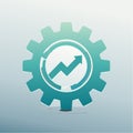 Operational Efficiency and Business Growth Vector Icon Royalty Free Stock Photo