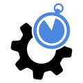 Operational excellence icon. Efficiency or Time management Vector illustration